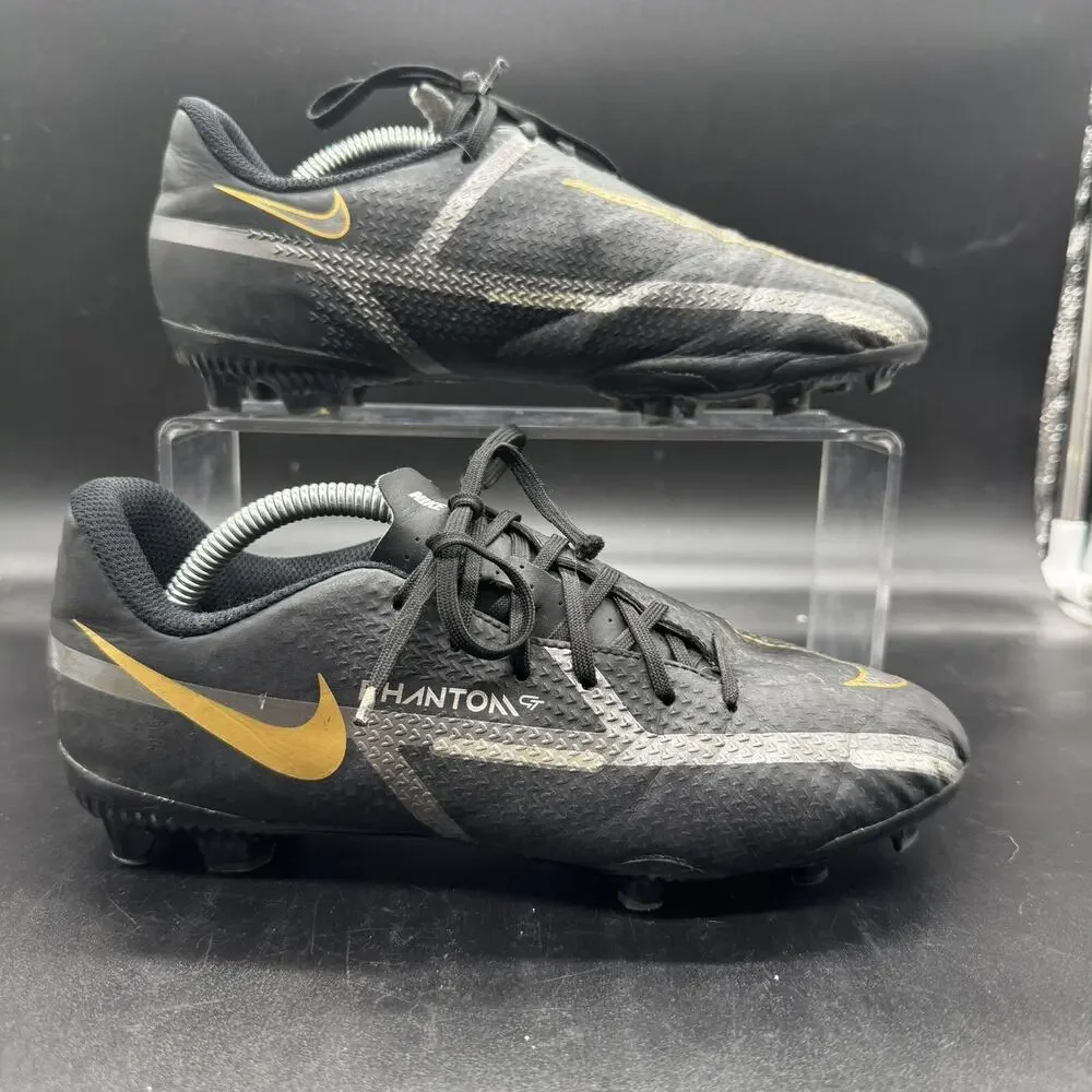 Nike Phantom Black Kids Soccer Cleats Size 5.5Y DC0812-007